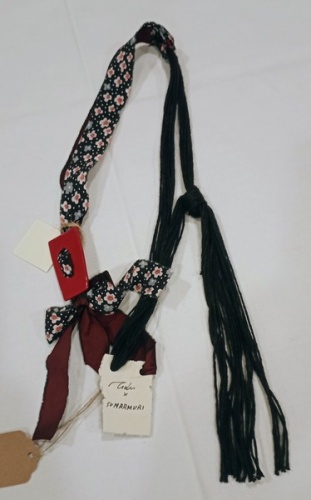 Collana "Preziosa", disegno caprette "Maria Lai"